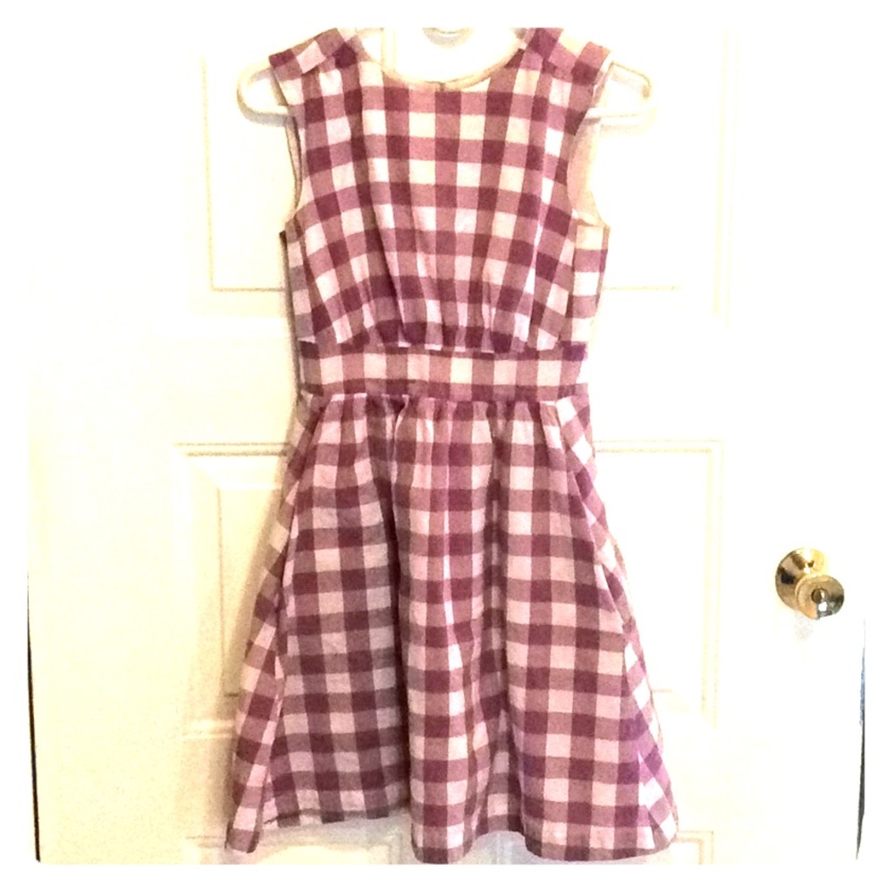 Too Much Fun dress in purple plaid